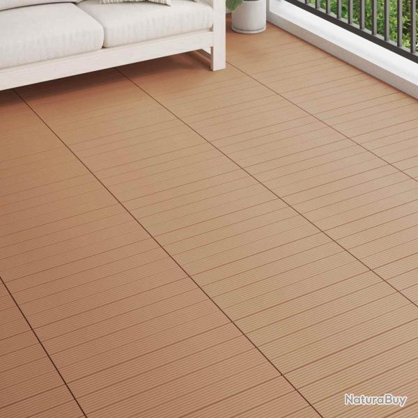 Carreau de terrasse 6 pcs Marron 60 x 30 cm WPC