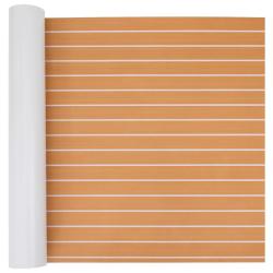 Tapis de bateau Ray&eacute; Marron et blanc 240 x 90 cm EVA