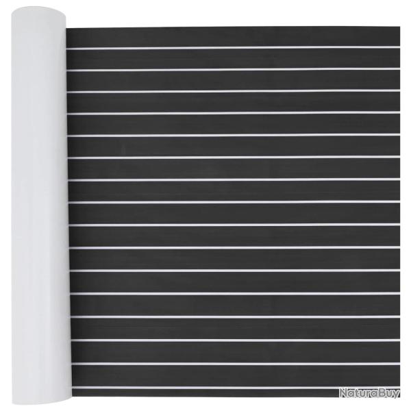 Tapis de bateau Ray� Gris fonc� et blanc 240 x 90 cm EVA