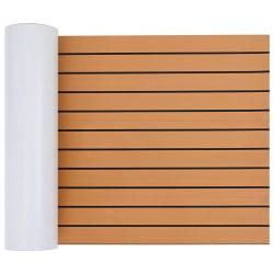 Tapis de bateau Ray&eacute; Marron et noir 240 x 60 cm EVA