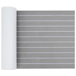 Tapis de bateau Ray&eacute; Gris clair et blanc 240 x 60 cm EVA