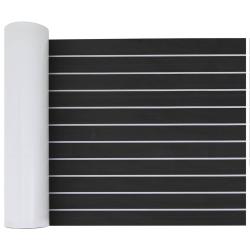 Tapis de bateau Ray&eacute; Gris fonc&eacute; et blanc 240 x 60 cm EVA