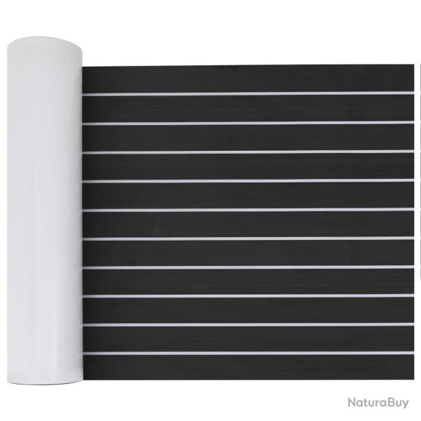 Tapis de bateau Ray� Gris fonc� et blanc 240 x 60 cm EVA