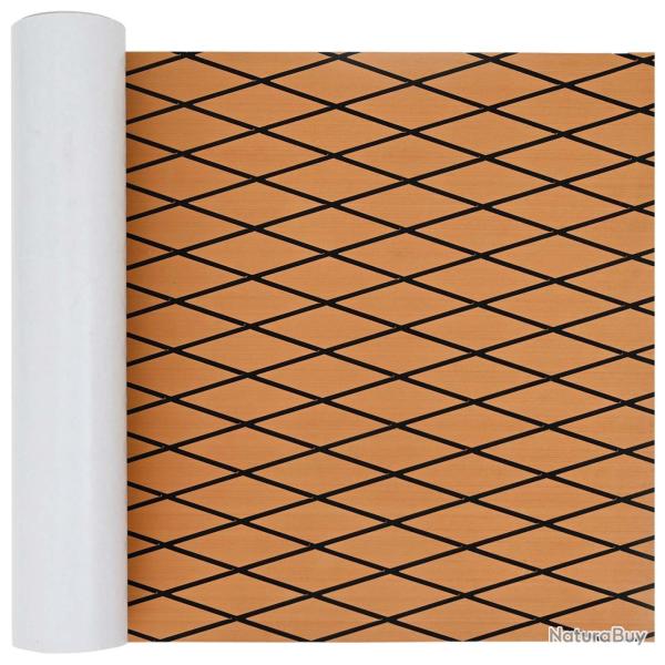 Tapis de bateau Ray� Marron et noir 190 x 70 cm EVA