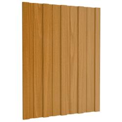 Panneau de toiture 12 pcs Naturel 60 x 45 cm Acier galvanis&eacute;