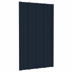 Panneau de toiture 36 pcs Anthracite 80 x 45 cm Acier galvanis&eacute;