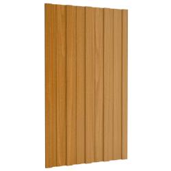 Panneau de toiture 12 pcs Naturel 80 x 45 cm Acier galvanis&eacute;