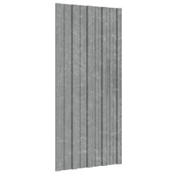 Panneau de toiture 12 pcs Argent&eacute; 100 x 45 cm Acier galvanis&eacute;