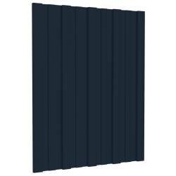 Panneau de toiture 36 pcs Anthracite 60 x 45 cm Acier galvanis&eacute;