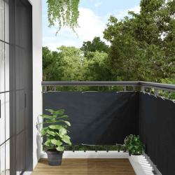 &Eacute;cran de balcon en tissu Oxford anthracite de 75x600 cm