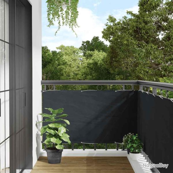 �cran de balcon en tissu Oxford anthracite de 75x600 cm