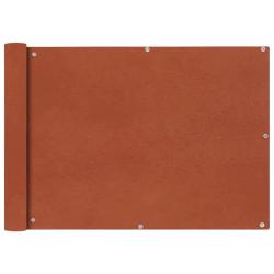 &Eacute;cran de balcon en tissu Oxford 75x600 cm Ocre marron