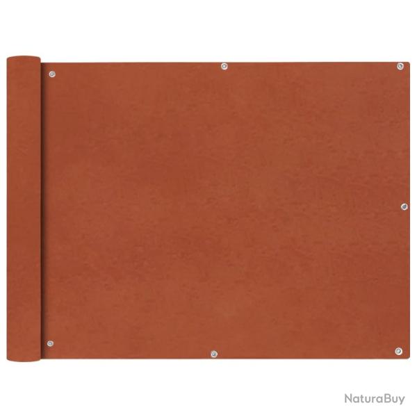 �cran de balcon en tissu Oxford 90x400 cm Ocre marron