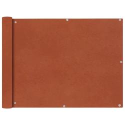 &Eacute;cran de balcon en tissu Oxford 90x600 cm Ocre marron