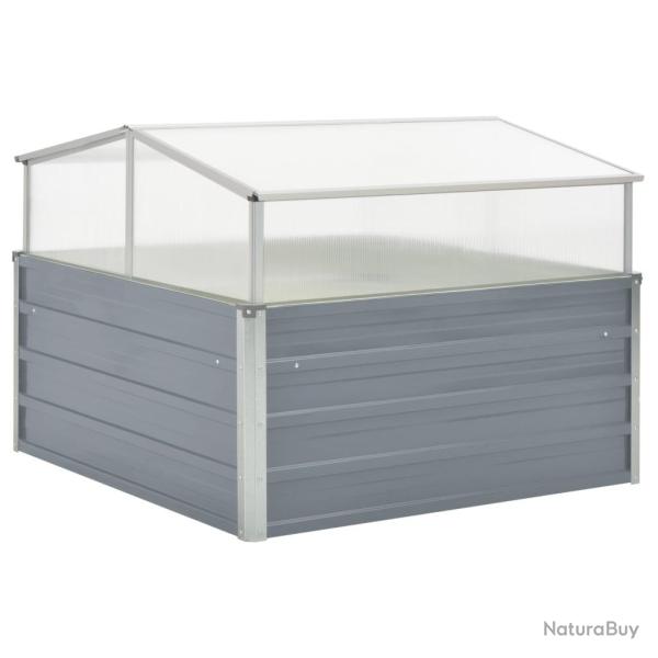 Serre 100 x 100 x 85 cm Grise Acier galvanis�
