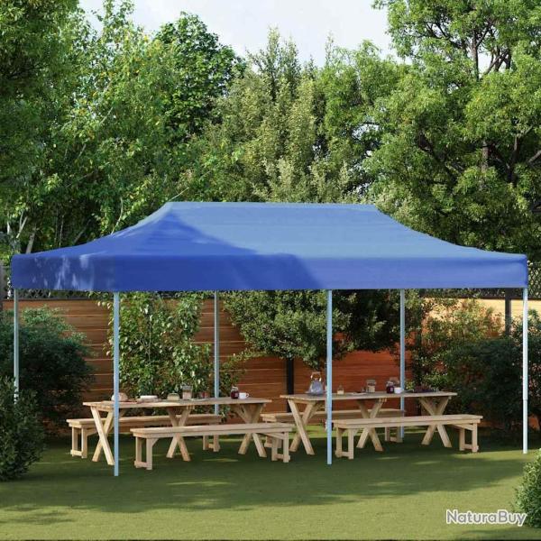 Tente pliable 3 x 6 m Bleu