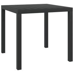 Table de Noir 80 x 80 x 74 cm Aluminium et WPC