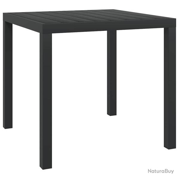 Table de Noir 80 x 80 x 74 cm Aluminium et WPC