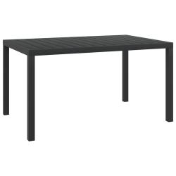 Table de noir 150 x 90 x 74 cm Aluminium et WPC