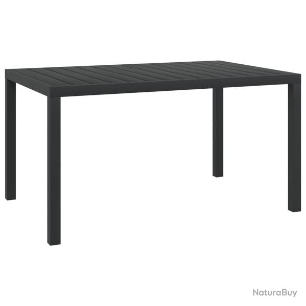 Table de noir 150 x 90 x 74 cm Aluminium et WPC
