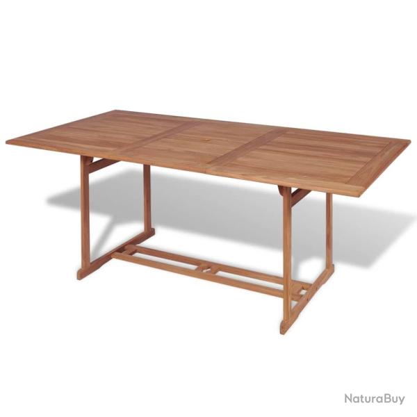 Table de 180x90x75 cm Bois de teck solide
