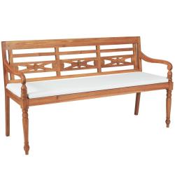 Banc avec coussin 150 cm Teck