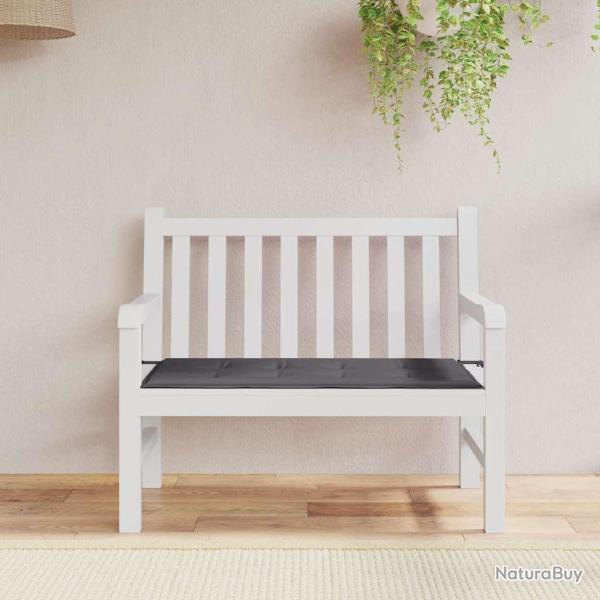 Coussin de banc de anthracite 100x50x3 cm tissu oxford