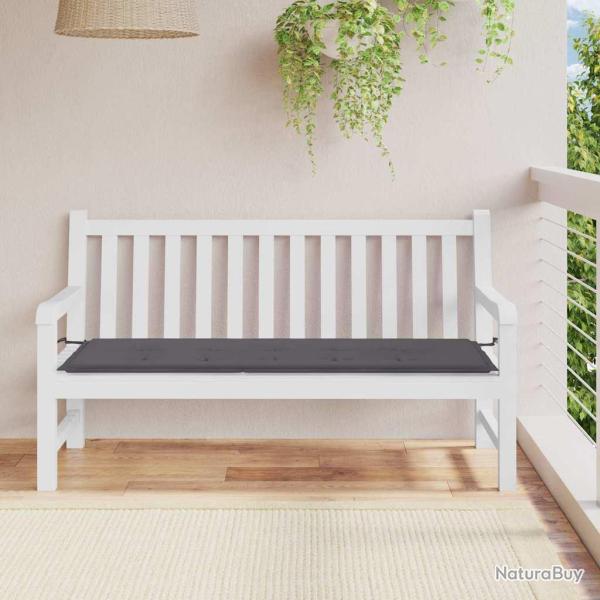 Coussin de banc de anthracite 150x50x3 cm tissu oxford