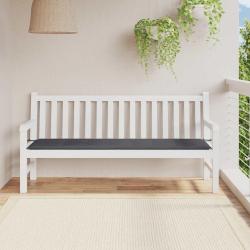 Coussin de banc de anthracite 180x50x3 cm tissu oxford