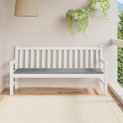 Coussin de banc de gris 180x50x3 cm tissu oxford
