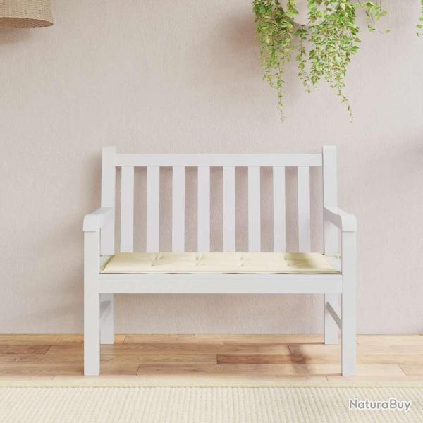 Coussin de banc de cr�me 100x50x3 cm tissu oxford