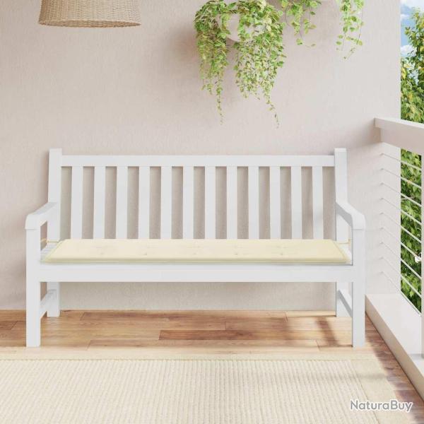 Coussin de banc de cr�me 150x50x3 cm tissu oxford