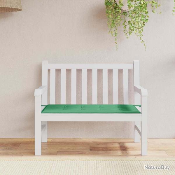 Coussin de banc de vert 100x50x3 cm tissu oxford