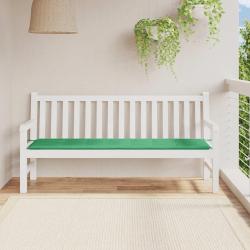 Coussin de banc de vert 180x50x3 cm tissu oxford