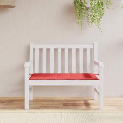 Coussin de banc de rouge 100x50x3 cm tissu oxford