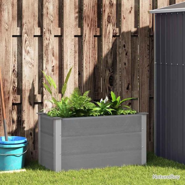 Lit sur�lev� de WPC 100 x 50 x 54 cm Gris