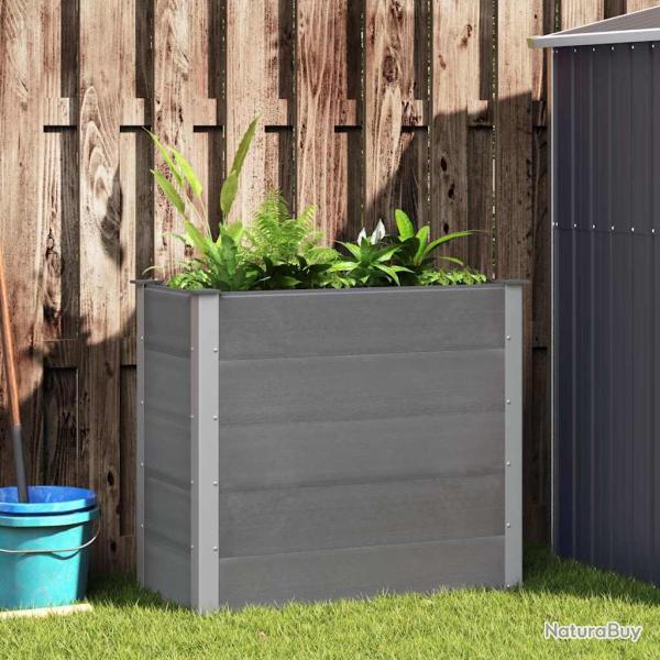 Lit sur�lev� de WPC 100x50x91 cm Gris