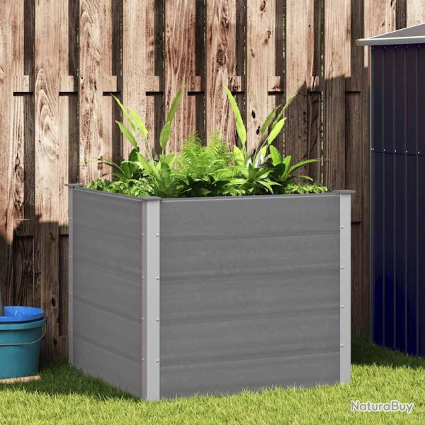 Lit sur�lev� de WPC 100x100x91 cm Gris