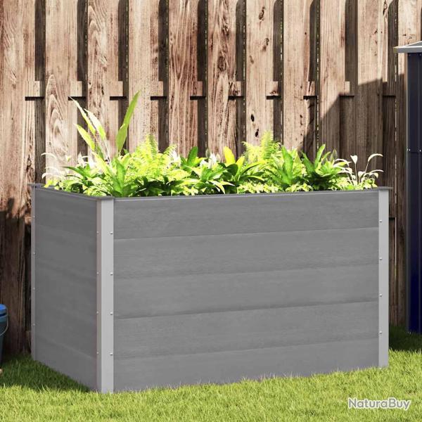 Lit sur�lev� de WPC 150x100x91 cm Gris