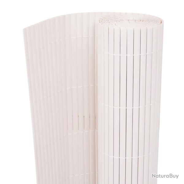 Cl�ture de Double face 90 x 500 cm Blanc
