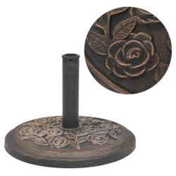 Socle de parasol R&eacute;sine Rond Bronze 9 kg