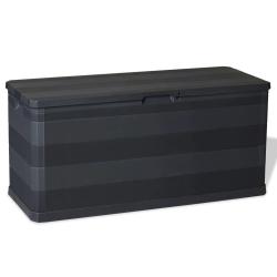 Bo&icirc;te de rangement de noir 117x45x56 cm