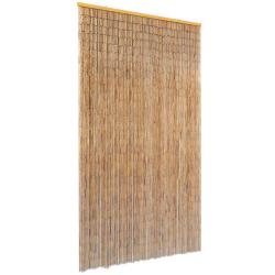 Rideau de porte contre insectes Bambou 100 x 200 cm