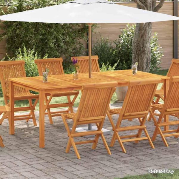 Table en bois d'acacia massif pour le salon, 200 � 100 � 74 cm