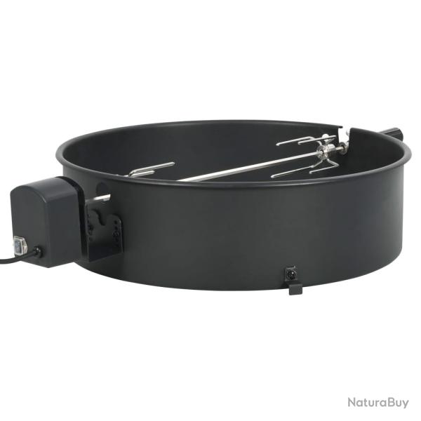 Kit d'anneau de r�tissoire de barbecue 57 cm Noir