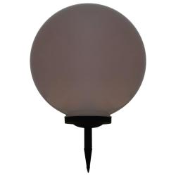 Lampe LED solaire d'ext&eacute;rieur sph&eacute;rique 50 cm RVB