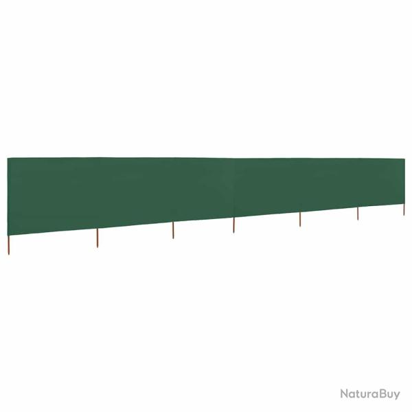 Paravent 6 panneaux Tissu 800 x 80 cm Vert