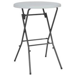 Table de bar pliante Blanc 80 x 110 cm PEHD