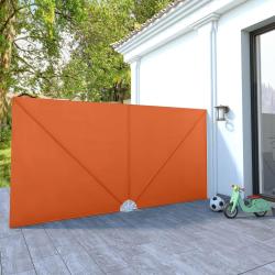 Auvent lat&eacute;ral pliable de terrasse Terre cuite 400 x 200 cm