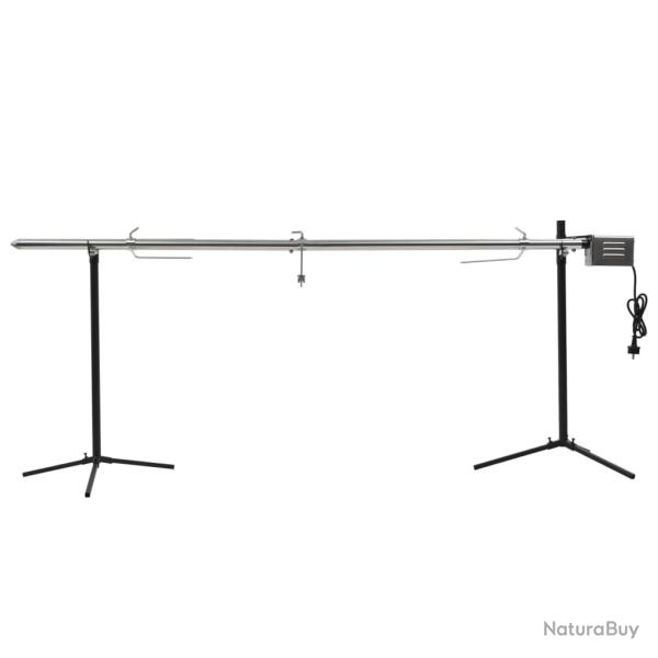 Gril de barbecue automatique avec moteur Inox 207x45x81 cm